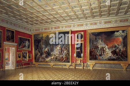 Hau. Innenräume der Neuen Eremitage. Raum der russischen Malerei. Stockfoto