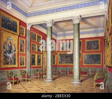 Hau. Innenräume der Neuen Eremitage. Der Raum der Deutschen Schule. Stockfoto