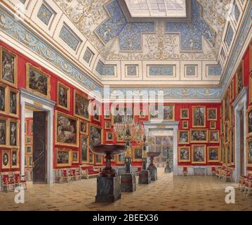 Hau. Innenräume der Neuen Eremitage. Der Saal der Flämischen Schule. Stockfoto