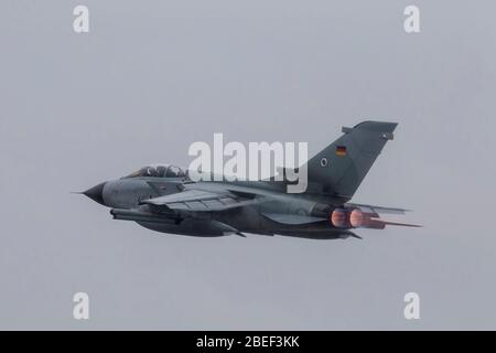 Deutsche Luftwaffe Panavia Tornado bei NATO Tiger treffen 2019 auf Französisch Luftwaffe Mont de Marsan BA118 Basis Stockfoto