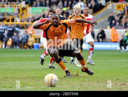 Fußballspieler Sylvan Ebanks-Blake Wolverhampton Wanderers / Charlton Athletic Stockfoto