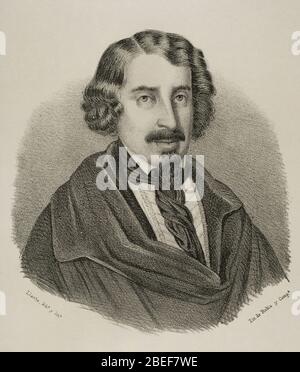 Jose de Espronceda. Stockfoto