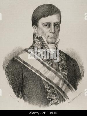 Juan Jose Ruiz de Apodaca y Eliza. Stockfoto