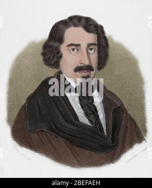 Jose de Espronceda. Stockfoto