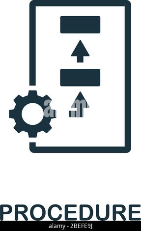 Symbol für Maßnahme. Einfaches Element aus der Reglement-Sammlung. Gefülltes Verfahren Symbol für Vorlagen, Infografiken und mehr Stock Vektor