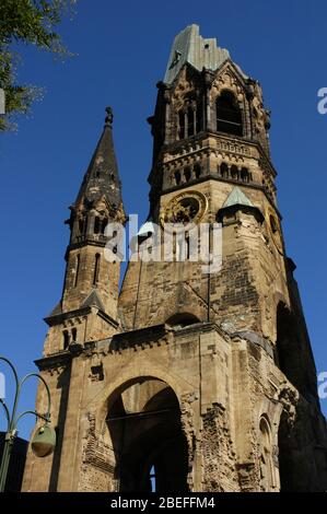 Kaiser Wilhelm Gedächtniskirche. Stockfoto