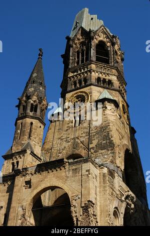 Kaiser Wilhelm Gedächtniskirche. Stockfoto