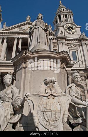 Queen Anne English Baroque Classic Classical Diocese of London St. Paul's Cathedral, Ludgate Hill, London EC4M 8AD von Christopher Wren Architekt Stockfoto