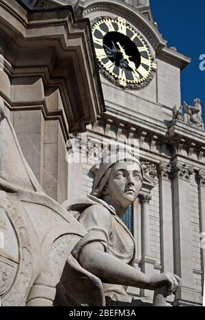 Queen Anne English Baroque Classic Classical Diocese of London St. Paul's Cathedral, Ludgate Hill, London EC4M 8AD von Christopher Wren Architekt Stockfoto