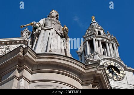 Queen Anne English Baroque Classic Classical Diocese of London St. Paul's Cathedral, Ludgate Hill, London EC4M 8AD von Christopher Wren Architekt Stockfoto