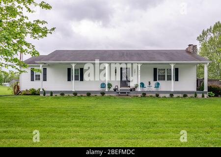 Mittelklasse-Haus im Mittleren Westen Amerikas Stockfoto