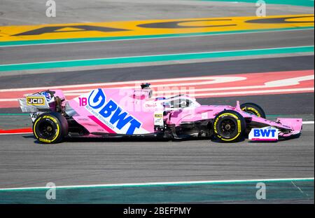 Circuit de Barcelona-Catalunya in Montmelo Spanien 20.2.2020, Formel 1-Vorsaison-Tests, Lance Stroll (CAN), SportPesa Racing Point Stockfoto