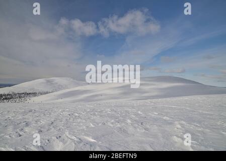 Szene aus Pallas-Ylläs tunturi Nationalpark, Muonio, Finnland Stockfoto