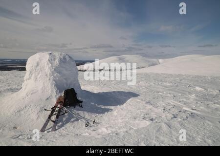 Szene aus Pallas-Ylläs tunturi Nationalpark, Muonio, Finnland Stockfoto