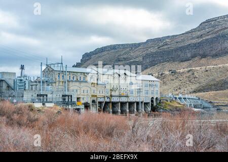 Swan Falls Staudamm am Snake River in Idaho Stockfoto