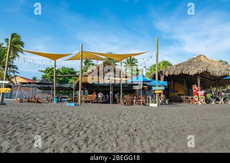 Hotel El Delfin am Monterrico Beach, Guatemala Stockfoto