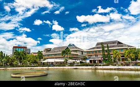 Architektur der Innenstadt Bandar Seri Begawan, Brunei Stockfoto