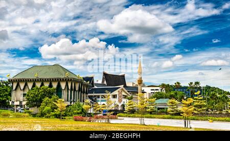 Architektur der Innenstadt Bandar Seri Begawan, Brunei Stockfoto