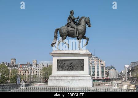 REITERSTATUE VON HEINRICH IV Stockfoto