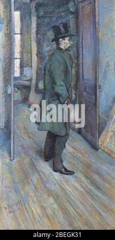 Henri de TOULOUSE-LAUTREC - Portrait de François Gauzi Stockfoto