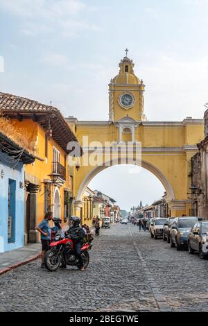 Arco de Santa Catalina oder Santa Catalina Arch in Antigua, Guatemala Stockfoto