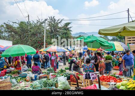 Open Air-Markt in Antigua, Guatemala Stockfoto