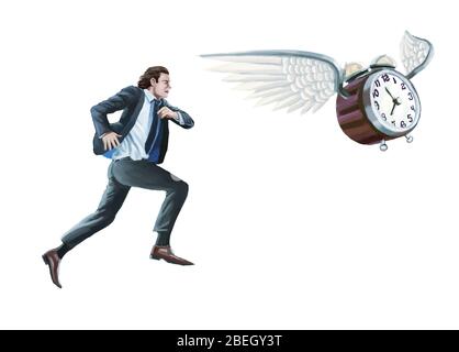 Die Zeit vergeht Stockfoto