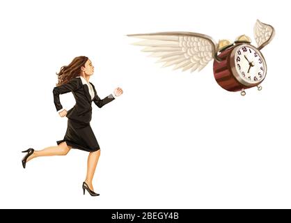 Die Zeit Vergeht: Biologische Uhr Stockfoto