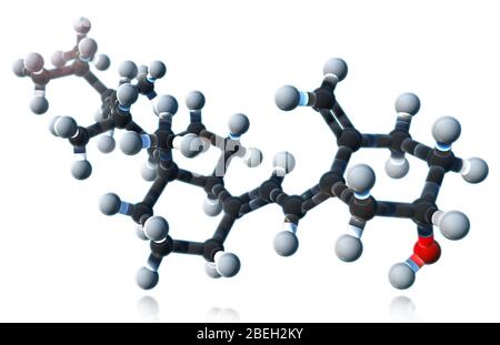 Vitamin D2, Molekularmodell Stockfoto