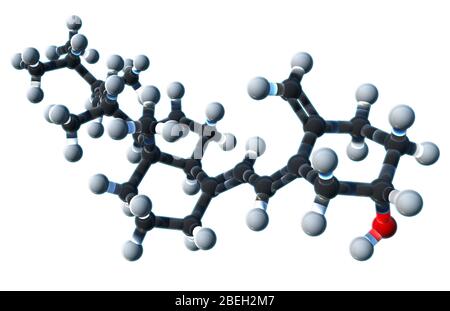 Vitamin D2, Molekularmodell Stockfoto