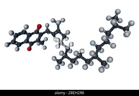 Vitamin K1, Molekulares Modell Stockfoto