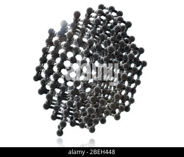 Diamant, Kristalline Struktur Stockfoto