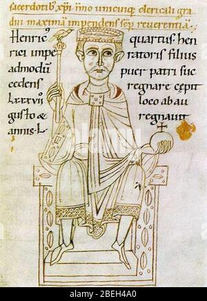 Heinrich IV. (HRE). Stockfoto