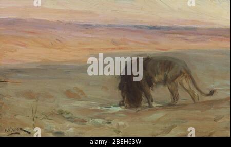 Henry Ossawa Tanner - Löwentrinker (ca. 1897). Stockfoto