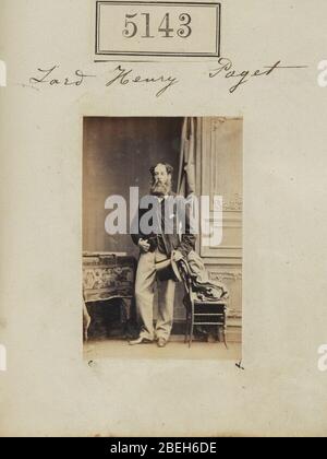 Henry Paget, 4. Marquess of Anglesey von Camille Silvy gerahmt. Stockfoto