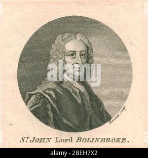 Henry St John, 1. Viscount Bolingbroke. Stockfoto
