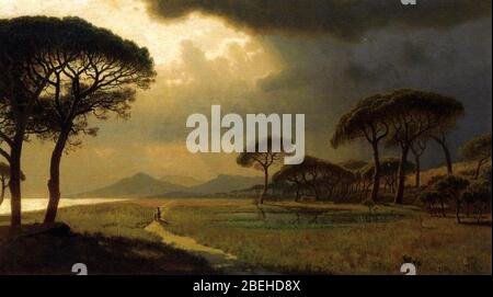 William Stanley Haseltine - Morgenlicht, römische Campagna. Stockfoto