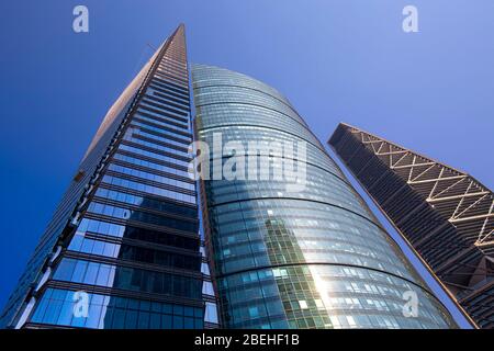 Mexiko City Finanz- und Geschäftsviertel in der Nähe der Paseo de Reforma Stockfoto