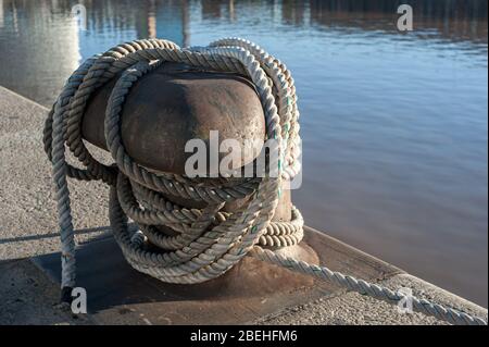 Ein altes Schiff in Puerto Madero, Buenos Aires Stockfoto