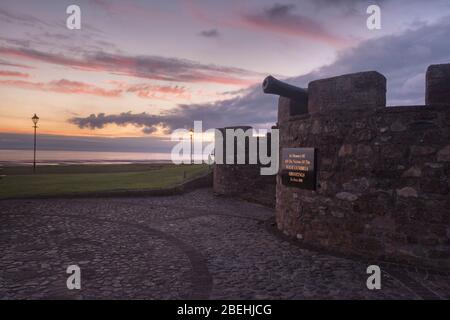 Das Denkmal für die Opfer der von Derrick Bird verübten Erschießungen in Cumbria befindet sich in Seascale, Cumbria Stockfoto