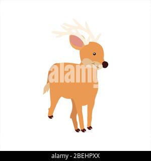 Weihnachten Tier Cartoon Hirsch Clip Art Illustration Stock Vektor
