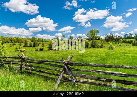 Lang Pioneer Village Keene Ontario Peterborough County Canada im Sommer Stockfoto