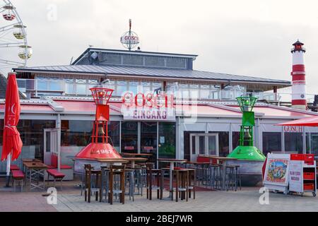 Gosch Fischrestaurant in List, auf Sylt, Deutschland. Stockfoto