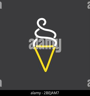 Neon-Symbol, Vektor-Illustration Design. Stock Vektor