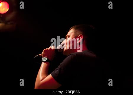 Czestochowa, Polen - 7. Februar 2014: Musikclub Teatr aus Polen, TFP (Theater aus Polen)Konzert der polnischen Rock-, Blues- und Reggae-Band Stockfoto