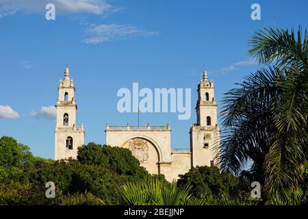 Mérida Kathedrale auf der Plaza Mayor in Merida in Yucatan Mexiko Stockfoto