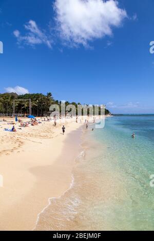 Hawaii, USA. Oahu: Waikiki Beach, Honolulu Stockfoto