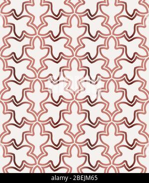 Dekorative rosa abstrakt geometrische nahtlose Muster. Traditionelle orientalische Ornament Hintergrund. Vektorgrafik. Stock Vektor