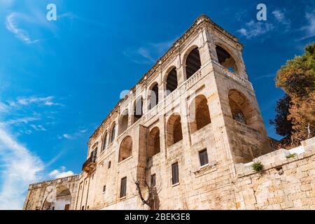 Benediktinerabtei von San Vito. Polignano eine Stute. Apulien. Italien. Stockfoto