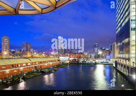 Canary Wharf Crossrail, London Docklands Stockfoto